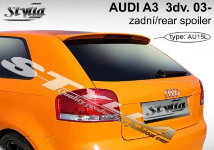 Spoiler střešní, křídlo Stylla Audi A3 8P 03-8 3dv.