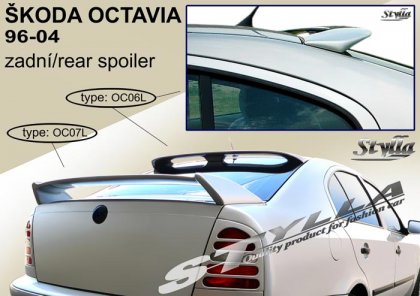 Spoiler střešní, křídlo Stylla Škoda Octavia I htb 96- OC06L
