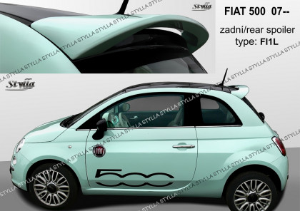 Spoiler zadní dveří horní, křídlo Stylla Fiat 500 07-