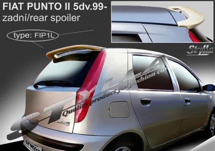 Spoiler zadní dveří horní, křídlo Stylla Fiat Punto II 5dv. 99-