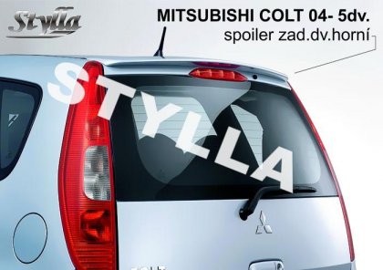 Spoiler zadní dveří horní,křídlo Stylla Mitsubishi Colt 5dv. 04-