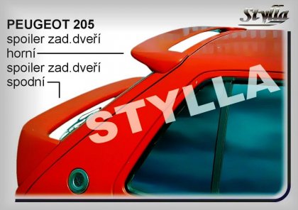 Spoiler zadní dveří horní, křídlo Stylla Peugeot 205  83-90