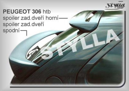 Spoiler zadní dveří horní křídlo Stylla Peugeot 306 htb 93-01