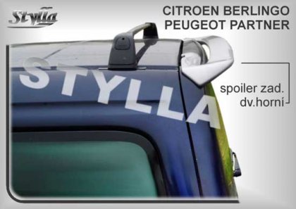 Spoiler zadní dveří horní, křídlo Stylla Peugeot Partner 97-