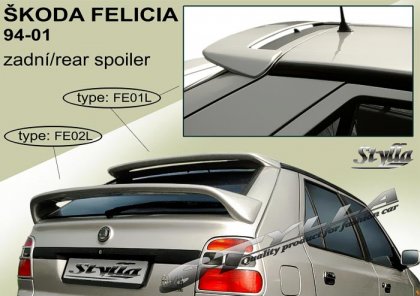 Spoiler zadní dveří horní, křídlo Stylla Škoda Felicia