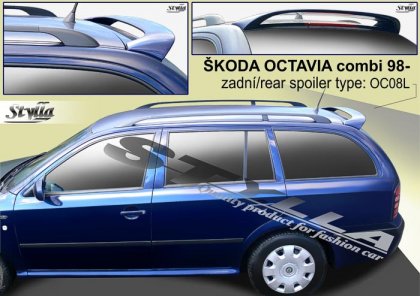 Spoiler zadní dveří horní,křídlo Stylla Škoda Octavia I combi 96-