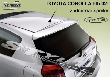 Spoiler zadní dveří horní, křídlo Stylla Toyota Corolla htb 02-