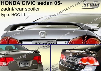 Spoiler zadní kapoty, křídlo Stylla Honda Civic sedan 05-