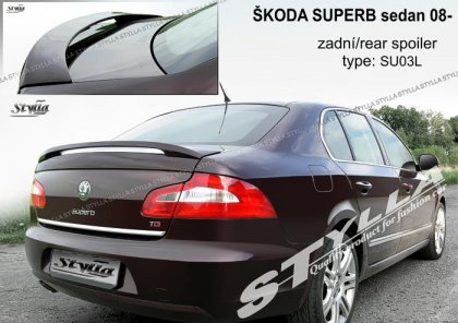 Spoiler zadní kapoty, křídlo Stylla - Škoda Superb II 08-15