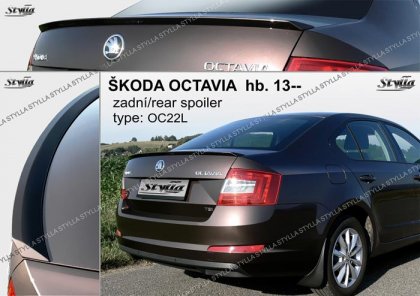 Spoiler zadní kapoty,odrthová lišta Stylla - Škoda Octavia III htb 13-