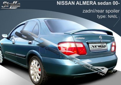 Spoiler zadní kapoty se LED světlem,křídlo Stylla Nissan Almera sedan 00-