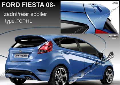 Spoiler zadních dveří horní, křídlo Stylla - Ford Fiesta 08-