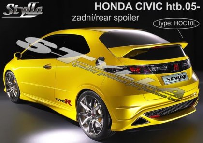 Spoiler zadních dveří horní, křídlo Stylla - Honda Civic htb 05-