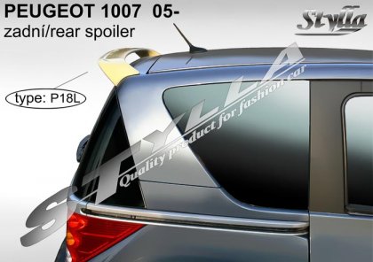 Spoiler zadních dveří horní, křídlo Stylla - Peugeot 1007 05-