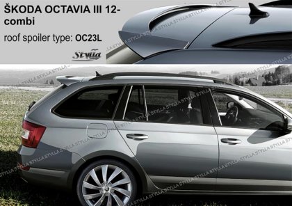 Spoiler zadních dveří horní, křídlo Stylla - Škoda Octavia III kombi 12-