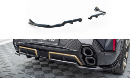 Spoiler zadního nárazniku BMW XM G09 černý lesklý plast