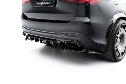 Spoiler zadního narázníku Mercedes-Benz GLS AMG-Line X167 Facelift černý lesklý plast