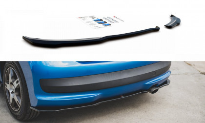 Spoiler zadního nárazníku Peugeot 207 Sport černý lesklý plast