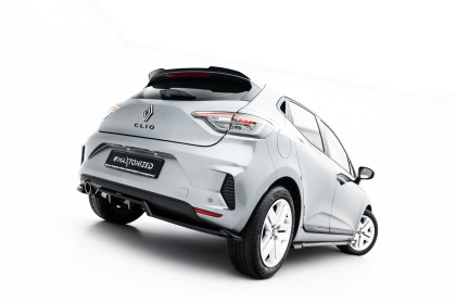 Spoiler zadního narázníku Renault Clio Mk5 Facelift černý lesklý plast