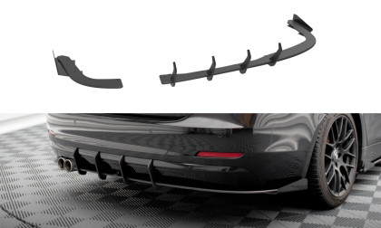 Spoiler zadního nárazníku Street pro + flaps BMW 4 Gran Coupe F36 červený