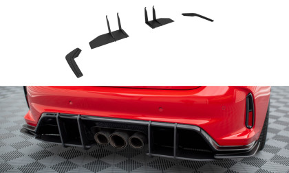 Spoiler zadního nárazníku Street pro Honda Civic Type-R Mk 11 černo červený