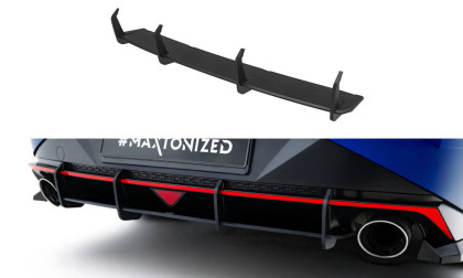 Spoiler zadního nárazníku Street pro Hyundai Elantra N Mk7 černý