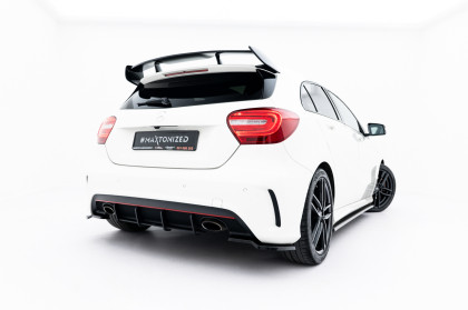 Spoiler zadního nárazníku Street pro Mercedes-Benz A AMG-Line W176 černo červený