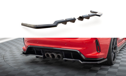 Spoiler zadního nárazniku V.1 Honda Civic Type-R Mk 11 černý lesklý plast