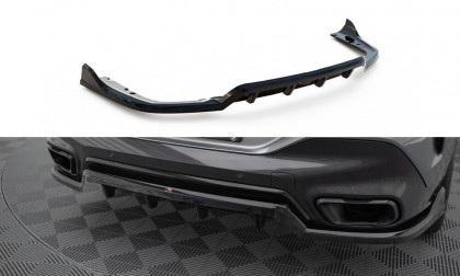 Spoiler zadního nárazniku V.2 BMW X6 M-Pack G06 Facelift černý lesklý plast