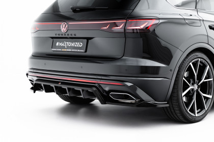 Spoiler zadního narázníku Volkswagen Touareg R-Line Mk3 Facelift černý lesklý plast