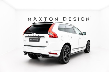 Spoiler zadního narázníku Volvo XC60 Mk1 Facelift černý lesklý plast