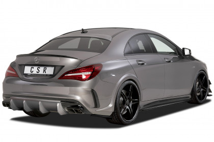 Spoilery pod zadní nárazník - boční splittery - CSR - Mercedes Benz CLA 45 AMG C117 X117 černý lesklý