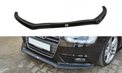 Spojler pod nárazník lipa Audi A4 B8 facelift V.2 11-15 černý lesklý plast
