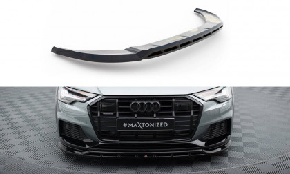 Spojler pod nárazník lipa Audi A6 Allroad C8 černý lesklý plast