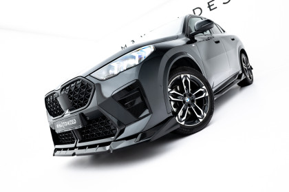 Spojler pod nárazník lipa BMW X2 M-Pack U10 černý lesklý plast