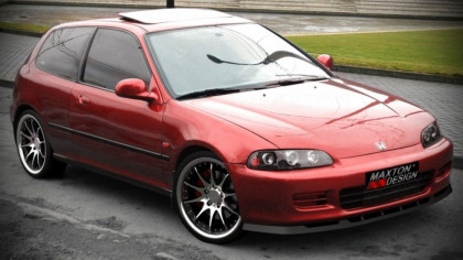 Spojler pod nárazník lipa Honda Civic V černý lesklý plast