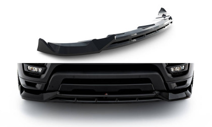 Spojler pod nárazník lipa Land Rover Range Rover Sport Mk2 černý lesklý plast
