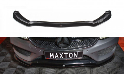 Spojler pod nárazník lipa Maxton V.1 - MERCEDES- BENZ C-CLASS W205 COUPE AMG-LINE 2015- 2018 černý lesklý plast