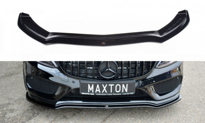 Spojler pod nárazník lipa Maxton V.1 - MERCEDES- BENZ C43 AMG W205 2018- carbon look