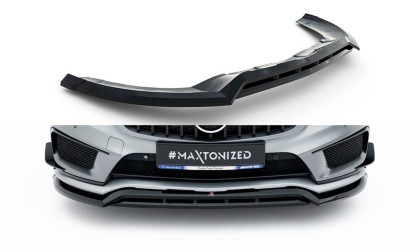 Spojler pod nárazník lipa Mercedes-Benz GLA 45 AMG Off-roader X156 černý lesklý plast