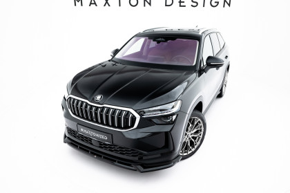 Spojler pod nárazník lipa Škoda Kodiaq Mk2 černý lesklý plast