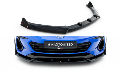 Spojler pod nárazník lipa V.1 + Flaps Subaru BRZ Mk2 černý lesklý plast
