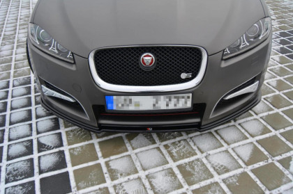 Spojler pod nárazník lipa V.1 JAGUAR XF (X250) MK1 SPORTBRAKE S-PACK (2012-2015) černý lesklý plast