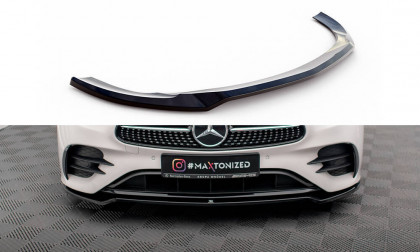 Spojler pod nárazník lipa V.1 Mercedes-Benz E-Class W213 Coupe (C238) / Cabriolet (A238) AMG-Line / 53 AMG černý leský plast
