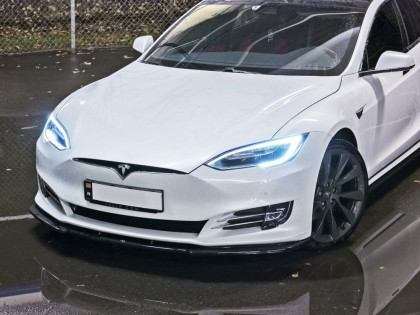 Spojler pod nárazník lipa V.1 Tesla Model S Facelift carbon look