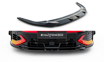 Spojler pod nárazník lipa V.1 Volkswagen Golf GTI Clubsport Mk8 Facelift černý lesklý plast