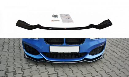 Spojler pod nárazník lipa V.2 BMW 1 F20 M-Power facelift carbon look