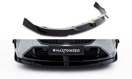 Spojler pod nárazník lipa V.2 BMW M135i / 1 M-Pack F70 černý lesklý plast