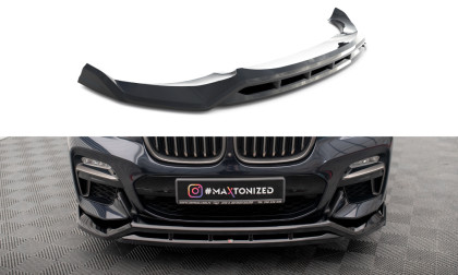 Spojler pod nárazník lipa V.2 BMW X4 M-Pack G02 černý lesklý plast