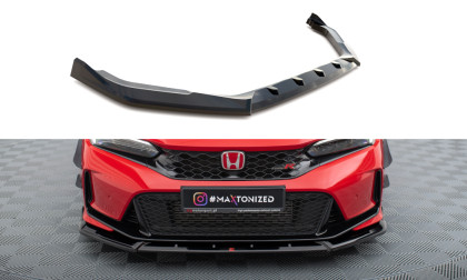 Spojler pod nárazník lipa V.2 Honda Civic Type-R Mk11 černý lesklý plast